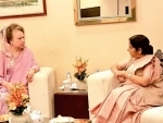 Sushma Swaraj meets Khaleda Zia, Raushen Ershad