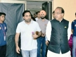 Union Sports Minister Vijay Goel goes on a surprise visit to check stadium