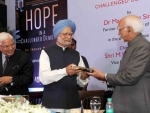 Vice President receives first copy of the book titled â€˜Hope in a challenged democracy; An Indian narrativeâ€™ 