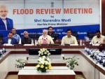 PM Modi holds meeting with CMs of north-eastern states in Assam to review the flood situation and relief work 