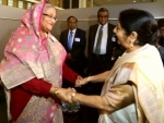 Sushma Swaraj meets Bangladesh PM Sheikh Hasina