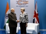 Prime Minister Narendra Modi meets UK PM Theresa May