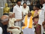 Narendra Modi meets DMK chief Karunanidhi in Chennai