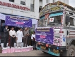  J P Nadda flags off relief supplies for the flood affected families in Assam, Manipur and Gujarat 