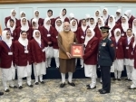 PM Modi discusses education of girl child and other issues with students from Jammu and Kashmir