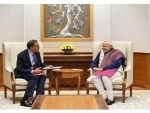 Outgoing US Ambassador to India Richard Verma meets PM Modi