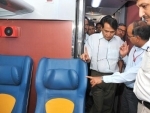 Minister of Railways inspects rake of Tejas Train 