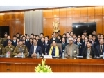 Group of students from Sikkim call on MoS (Home) Kiren Rijiju