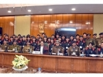 A group of students from Arunachal Pradesh call on Kiren Rijiju 