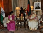 Sushma Swaraj meets Sheikh Hasina