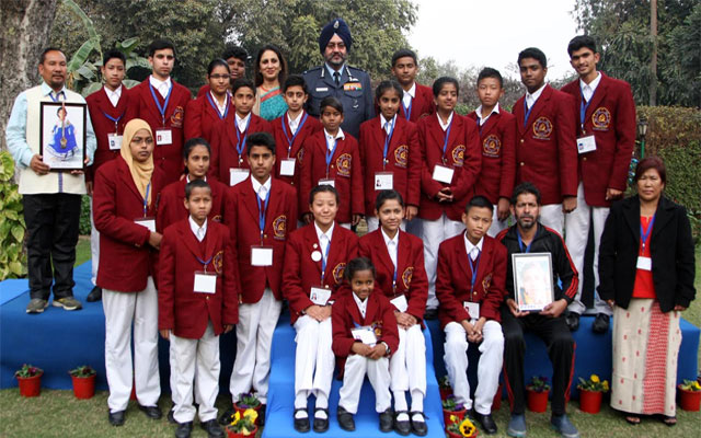  BS Dhanoa interacts with children