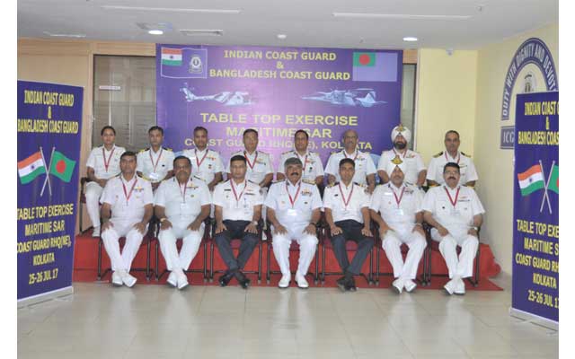 Indo-Bangla Coast guard table top exercise begins