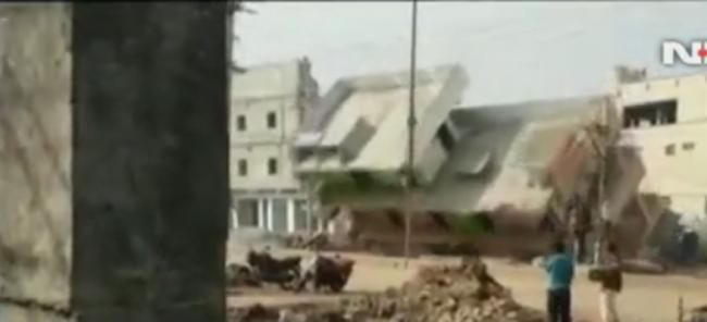 Empty building collapses in Andhra Pradesh, none hurt 