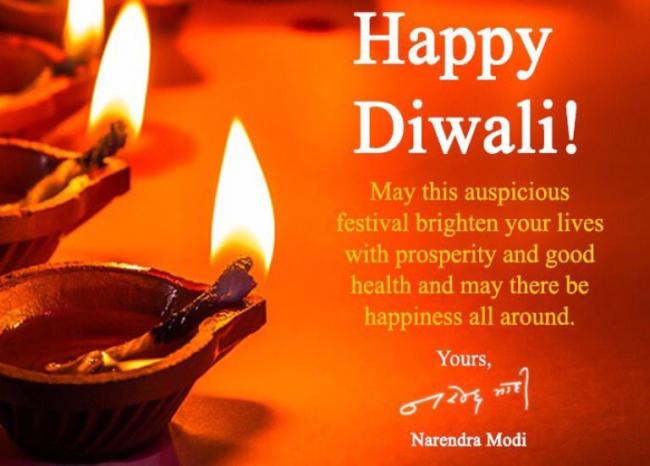 PM Modi greets nation on Diwali