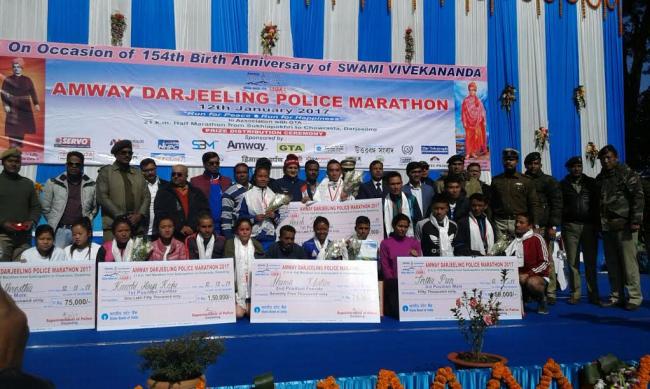 Darjeeling Police and Amway India organises marathon