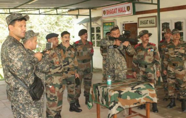 Uzbek armyâ€™s delegation team visits Counter Insurgency and Jungle Warfare School, Mizoram