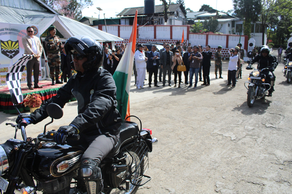 Nagaland CM flags off Assam Rifles Sardar Vallabhbhai Patel Unity and Heritage Tri Nation Motorcycle Expedition 