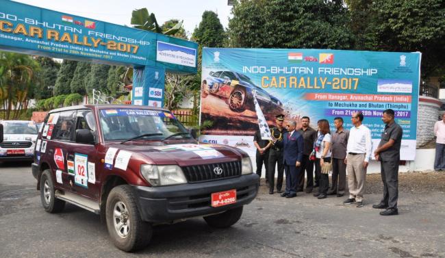 Arunachal Pradesh Governor flags off Second Indo-Bhutan Friendship car rally 