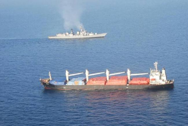 Indian Naval Sailing Vessel Tarini departs from Fremantle 