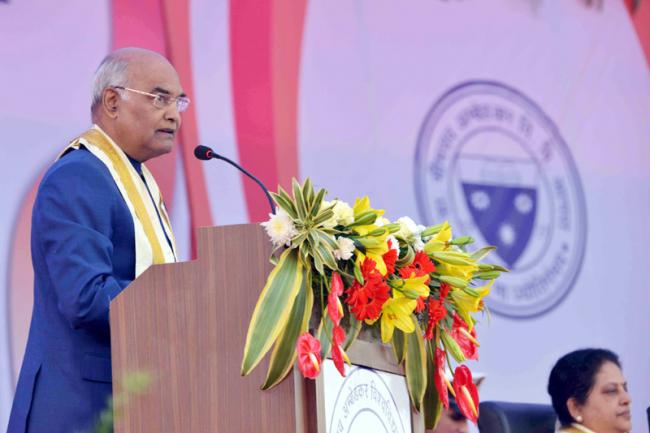 President addresses 83rd Convocation of Dr Bhimrao Ambedkar University, Agra 