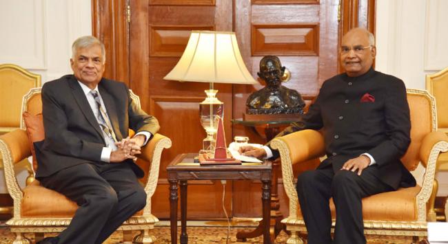 Sri Lanka Prime Minister calls on President Ram Nath Kovind