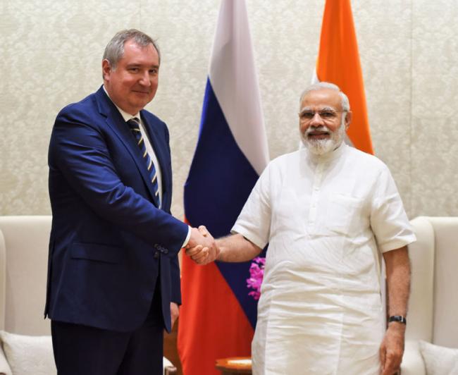 Deputy Prime Minister of Russia Dmitry Rogozin calls on Prime Minister Narendra Modi