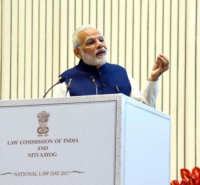 PM Modi addresses valedictory session of National Law Day - 2017