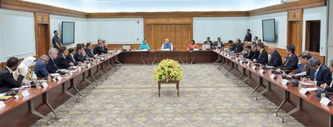 PM Modi interacts with global CEOs of Food Processing sector