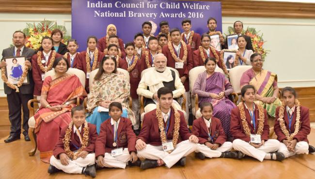 PM Modi presents National Bravery Awards to 25 children