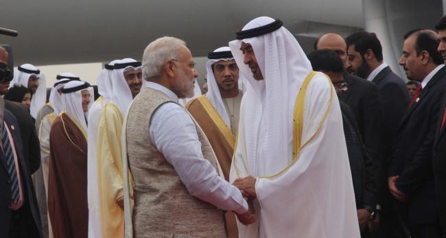 Crown Prince of Abu Dhabi visits India,PM Modi receives 