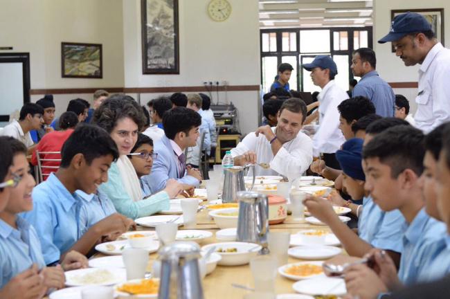 Rahul Gandhi visits The Doon School, interacts with students