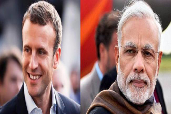 Indian PM Narendra Modi calls up French President-elect Emmanuel Macron, congratulates him
