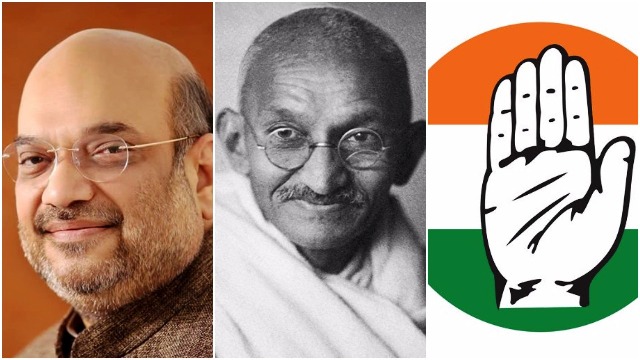 Congress demands Amit Shah apology for alleged derogatory remark on Mahatma Gandhi