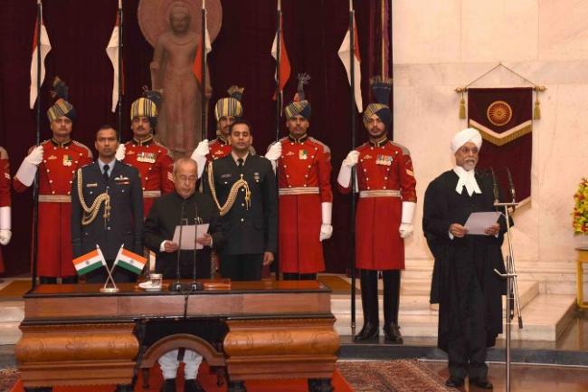 Justice Jagdish Singh Khehar sworn in as new Chief Justice of India