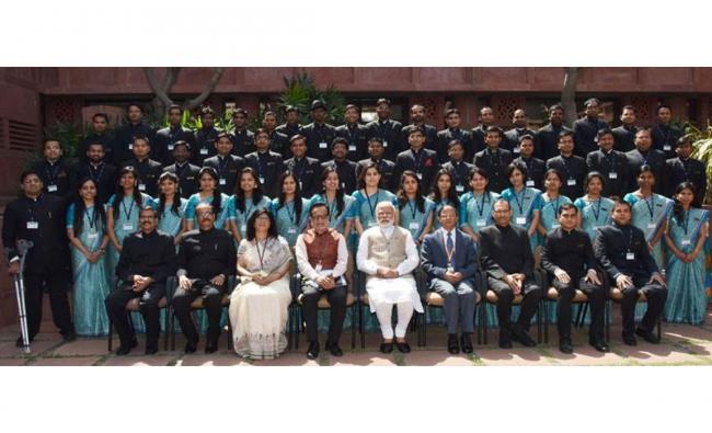 IRS Officer Trainees call on the PM