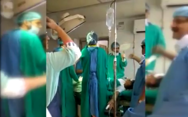 Doctors quarrel at the operation theatre, new born baby dies