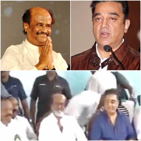 Mere name, fame and money not enough to be politician: Rajinikanth at Sivaji event graced by Kamal Hassan