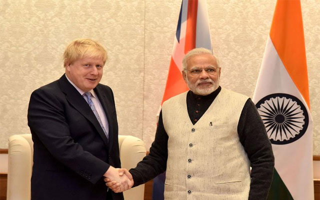 Boris Johnson calls on Prime Minister Modi