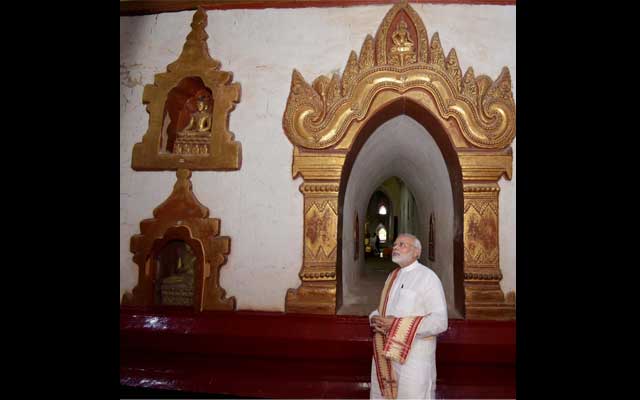 Narendra Modi feels happy visiting Ananda Temple in Myanmar