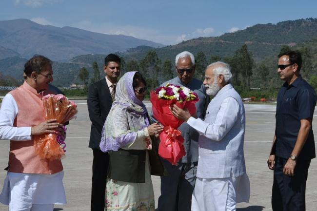 Mufti thanks PM Modi for helping her during 'troubled times'