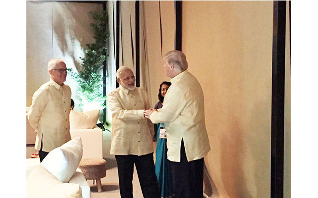PM Narendra Modi briefly meets Donald Trump, attends gala dinner to mark 50th anniversary of ASEAN