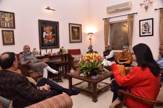 PM Modi visits former PM Atal Behari Vajpayee to extend birthday greetings