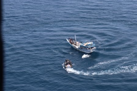 INS Trishul of Indian Navy foils piracy attempt in Gulf of Aden