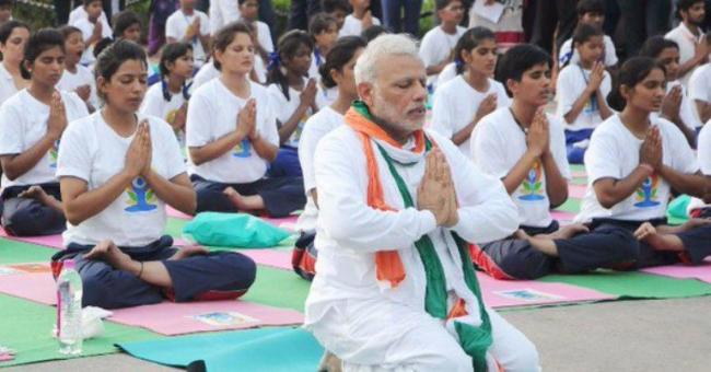 PM Modi urges people to take up yoga, joins Yoga Day celebrations in UP