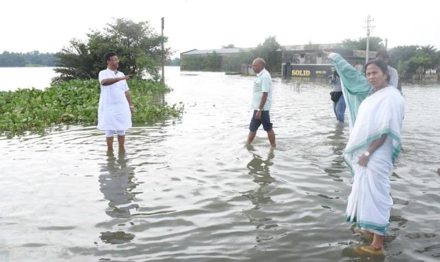 Mamata Banerjee visits flood affected areas of North Bengal