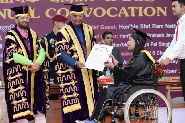 Every state and region of India is represented in the University of Delhi, says President of India at convocation
