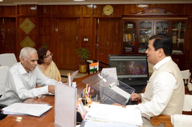 Sonowal emphasises on fast execution of NLCPR projects in Assam