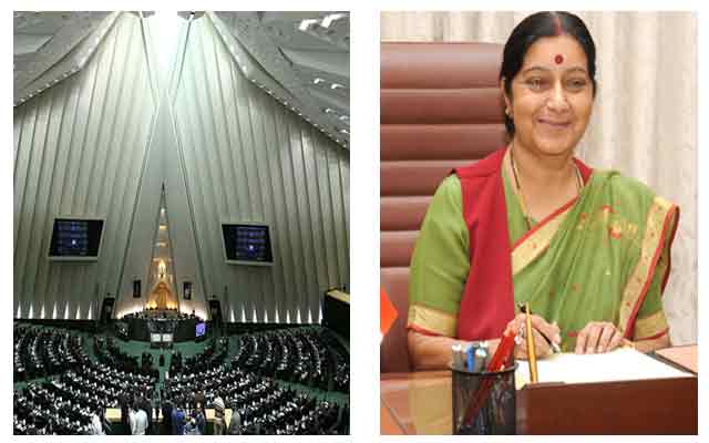 Sushma Swaraj condemns Tehran attacks