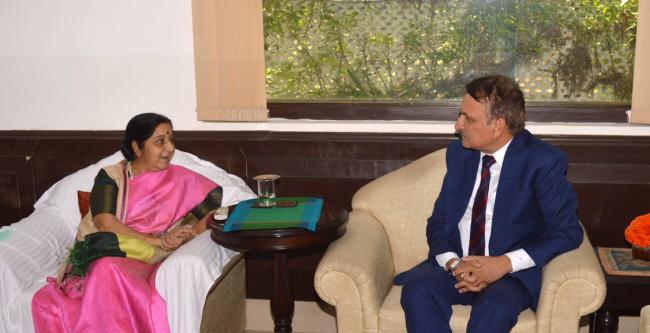 External Affairs Minister meets Minister for Foreign Affairs of Nepal