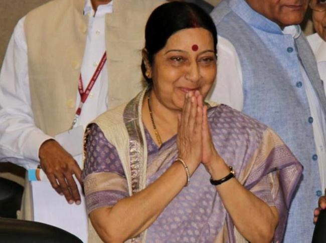 Clerics missing in Pakistan safe, will reach Delhi tomo: Sushma Swaraj 